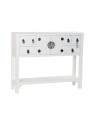 Console Chinoise Macao 6 tiroirs 2 portes BLANCHE