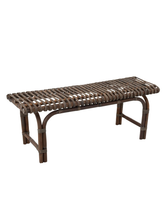 Banc rotin marron J-line