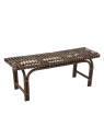 Banc rotin marron J-line