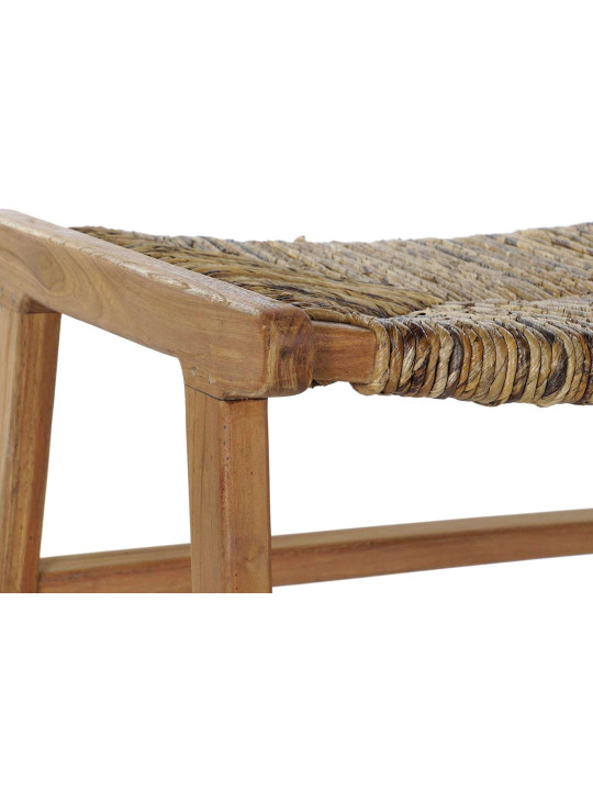 Banquette SOOK en teck et fibres naturelles 