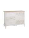 Commode Victoria 6 tiroirs en bois de camphrier