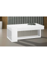 Table basse Polar en bois blanc