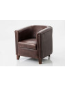 Fauteuil cuir de buffle