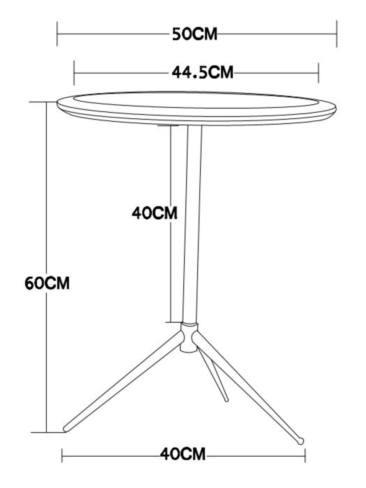 Ensemble de 3 bouts de canapé métal noir