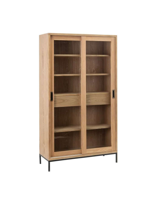 Armoire vitrée Tang en bois de frêne