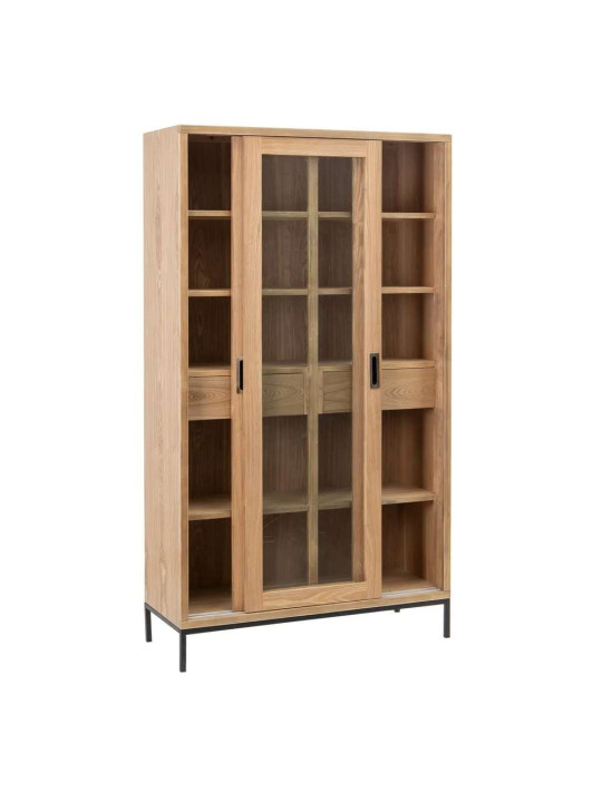 Armoire vitrée Tang en bois de frêne