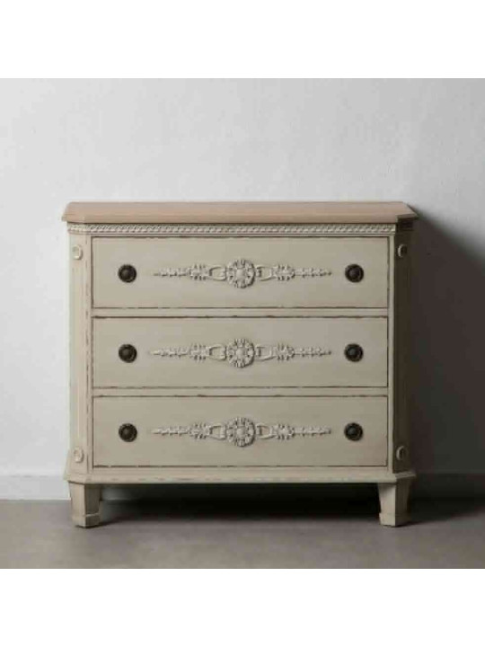 Commode Bari en bois patiné