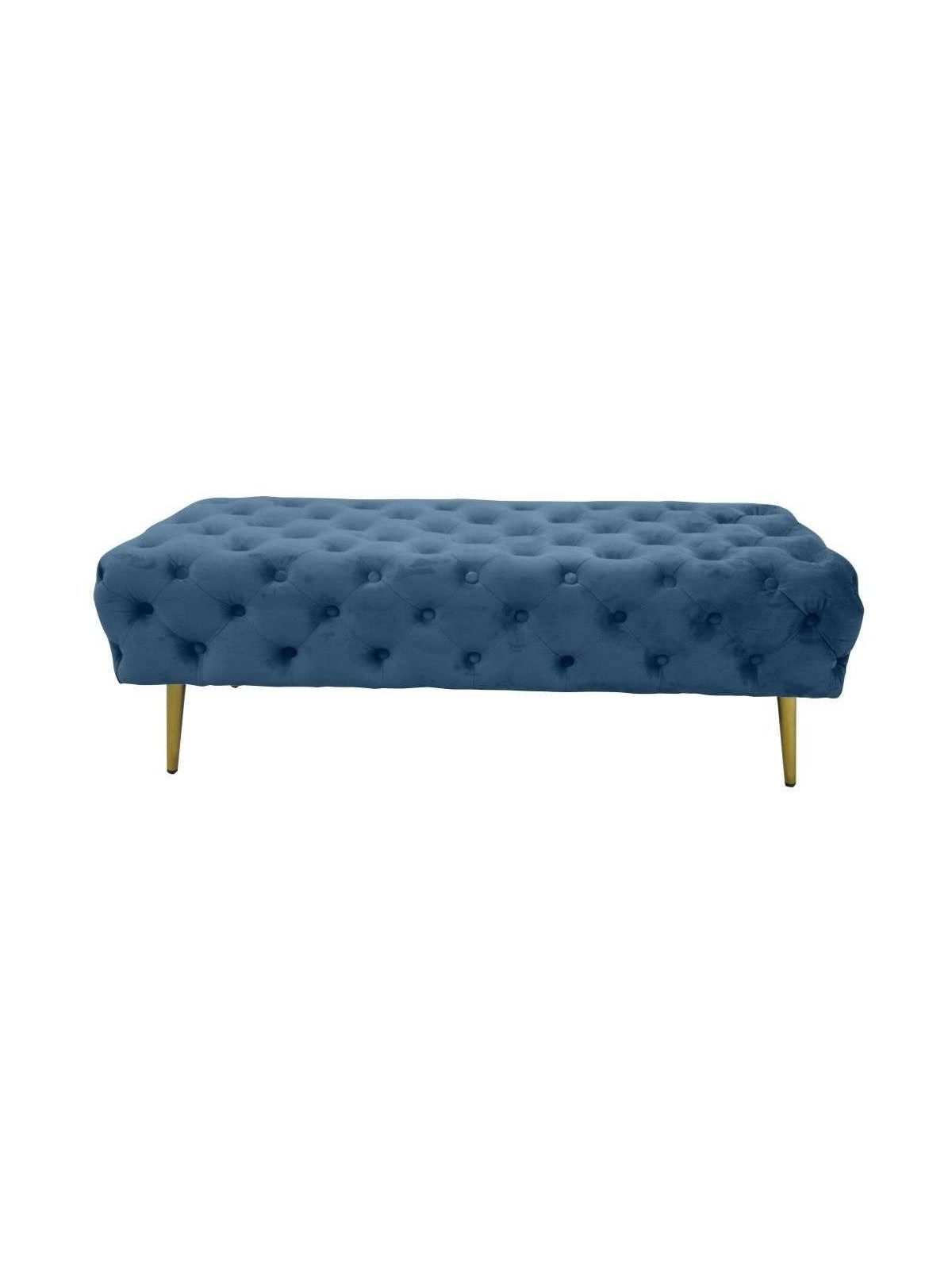 Banquette capitonnée bleu marine