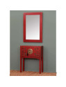 petite console chinoise rouge