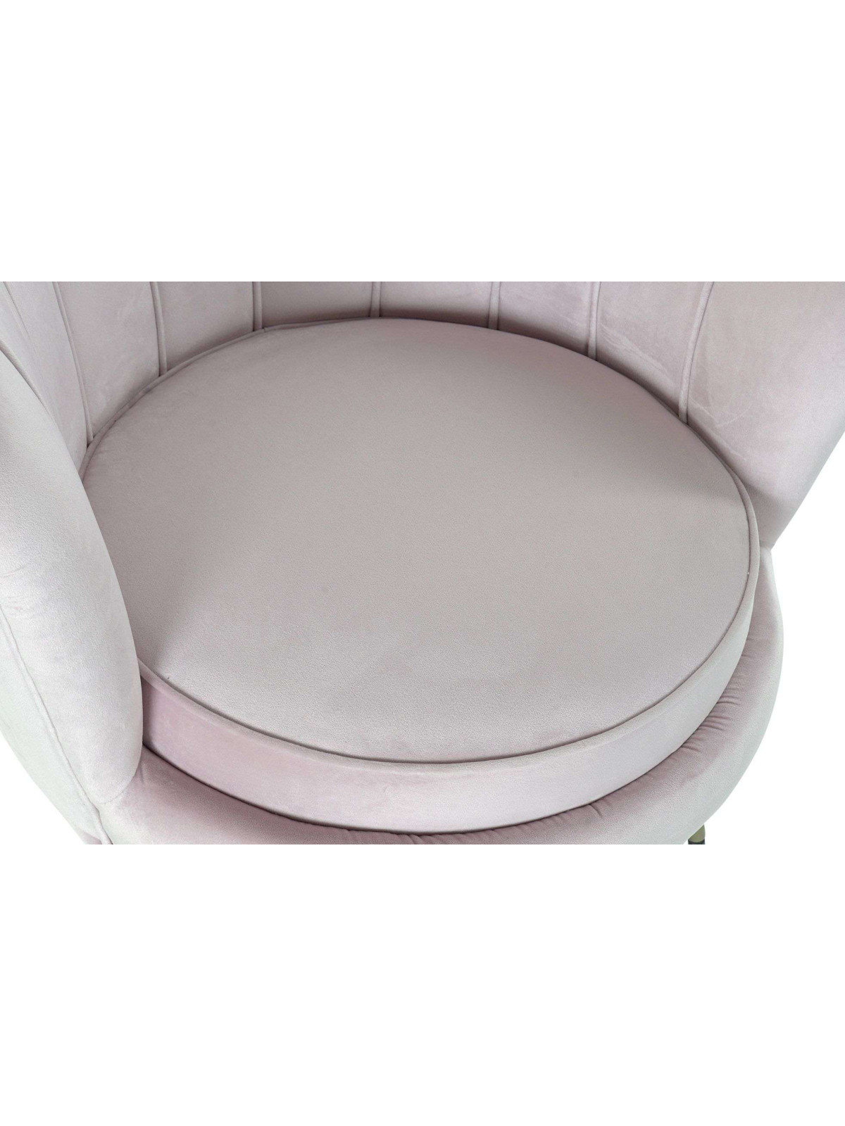 Fauteuil rose pâle Coquille