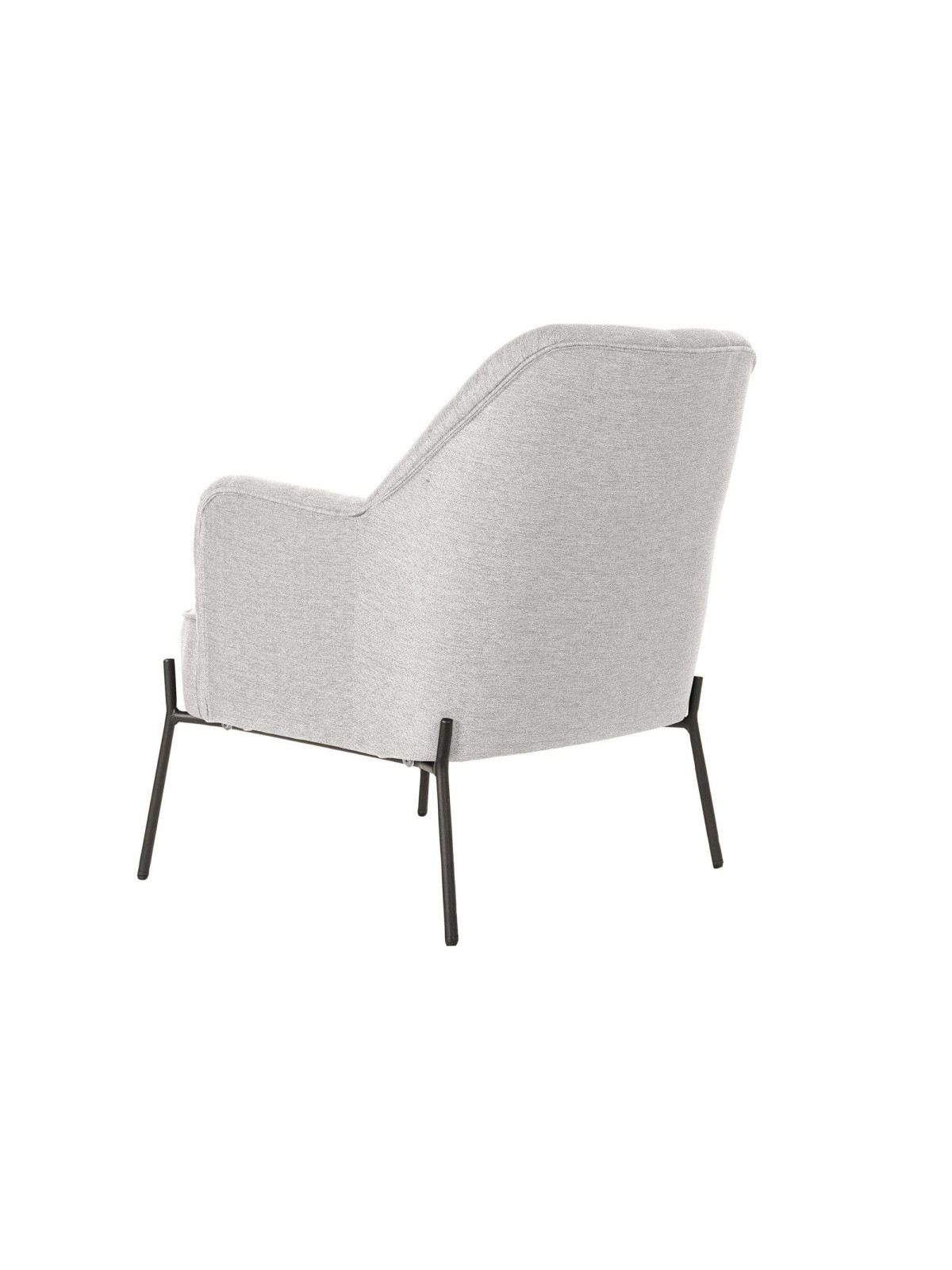 Fauteuil capitonné beige