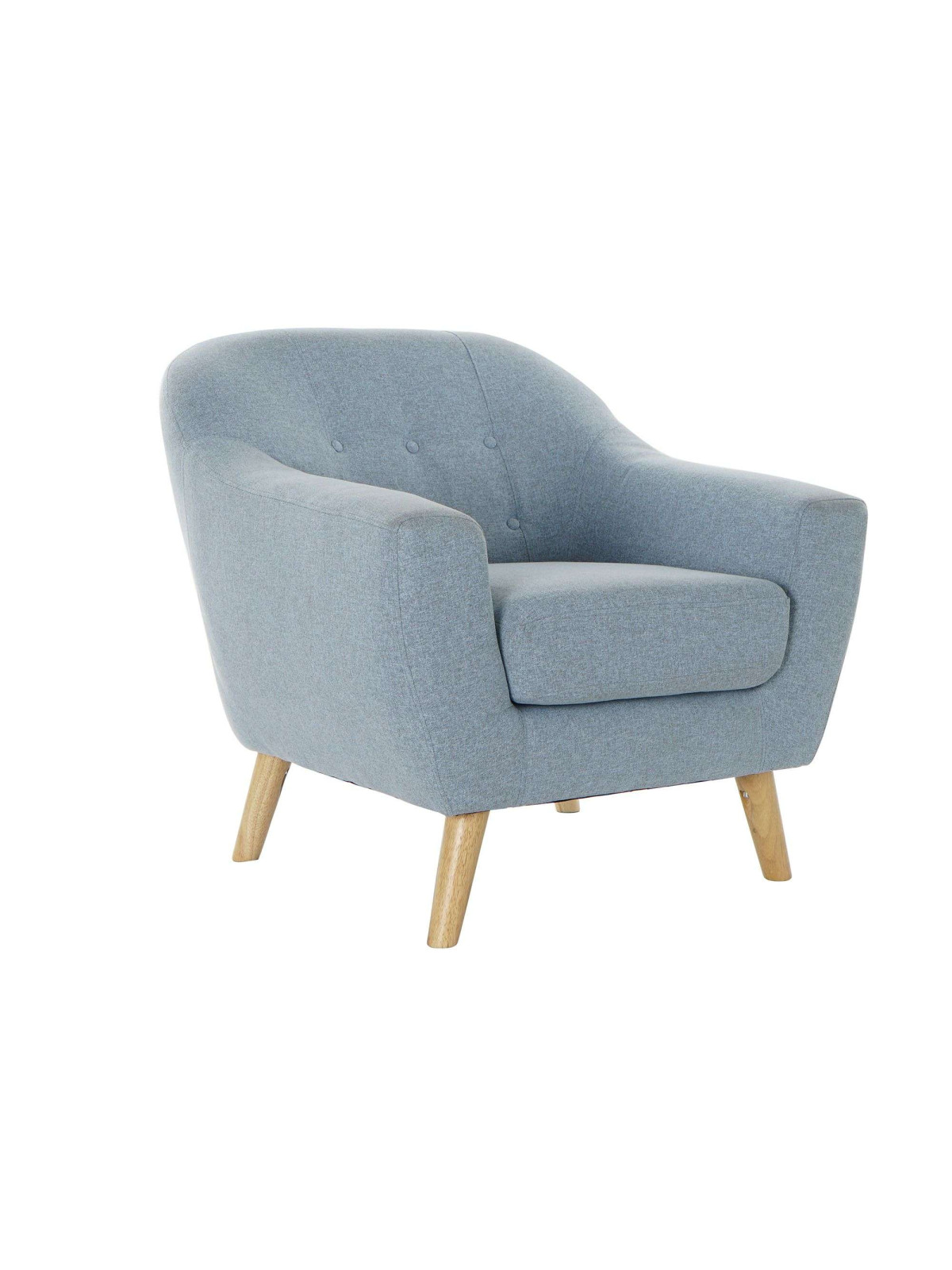 Fauteuil scandinave bleu