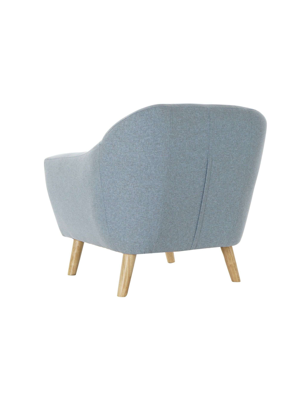 Fauteuil scandinave bleu