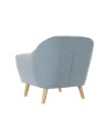 Fauteuil scandinave bleu