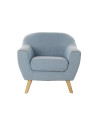 Fauteuil scandinave bleu