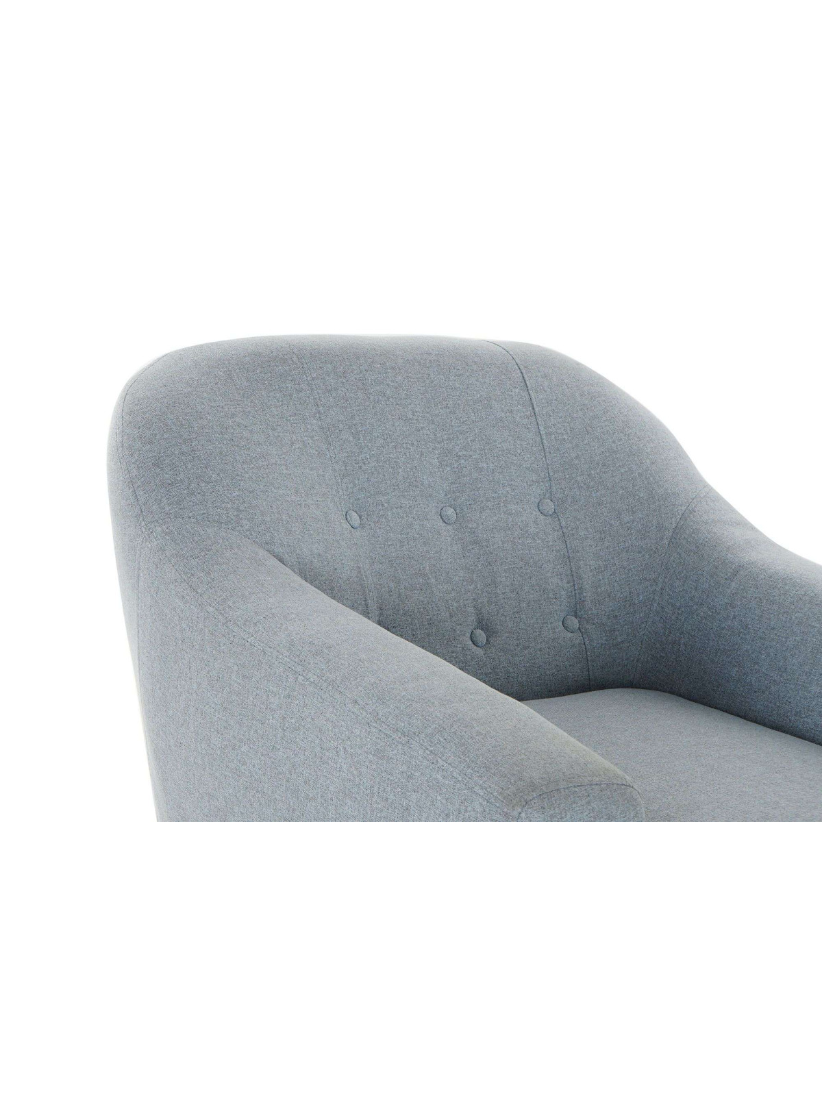 Fauteuil scandinave bleu