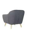 Fauteuil scandinave bleu