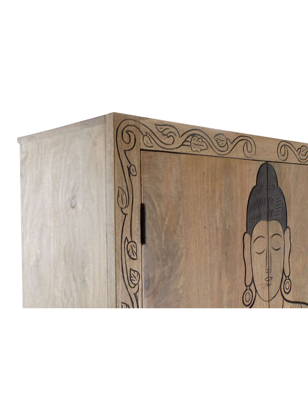 Armoire bois métal Bouddha