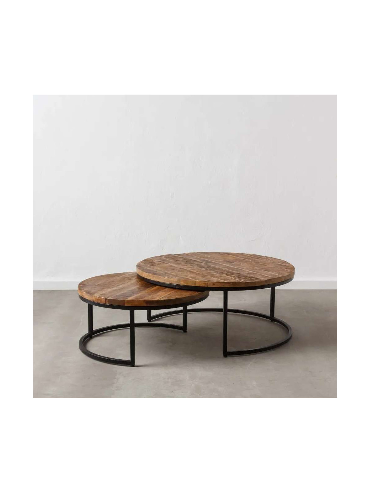 Set de 2 tables basses Boden en bois