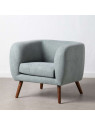 Fauteuil scandinave bleu