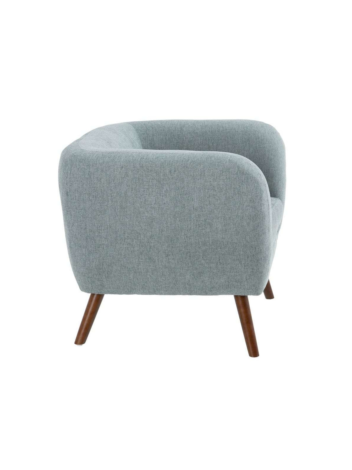 Fauteuil scandinave bleu