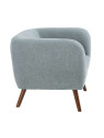 Fauteuil scandinave bleu