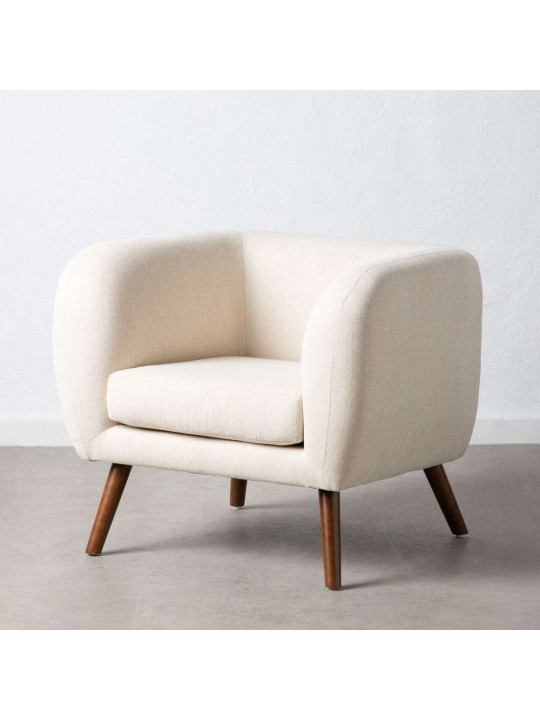 Fauteuil scandinave crème