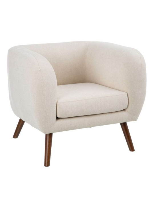 Fauteuil scandinave crème