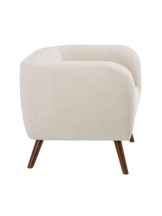 Fauteuil scandinave crème