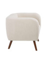 Fauteuil scandinave crème