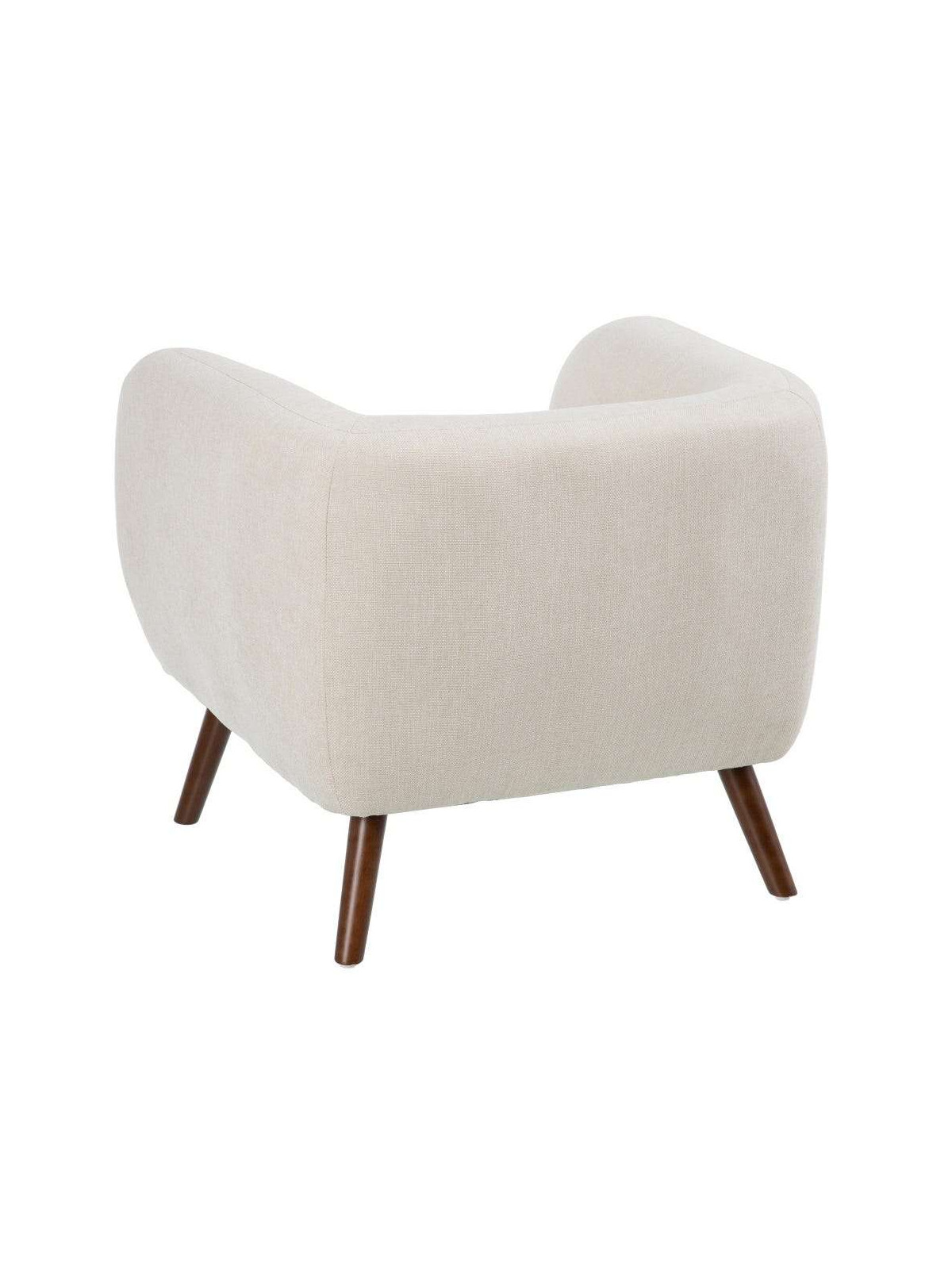 Fauteuil scandinave crème