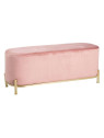 Banquette Olivia velours rose pâle