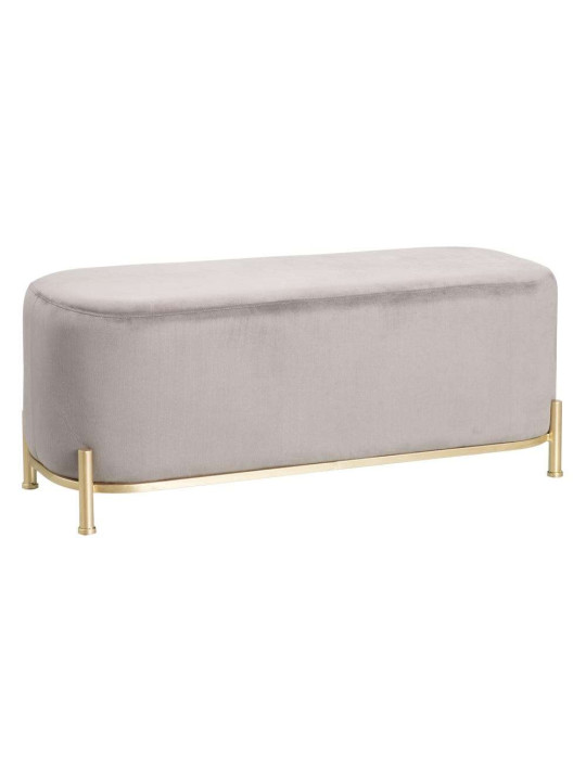 Banquette Olivia velours gris