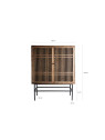 Armoire Xuzhou en bois d'orme