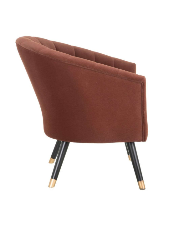 Fauteuil en velours tuile