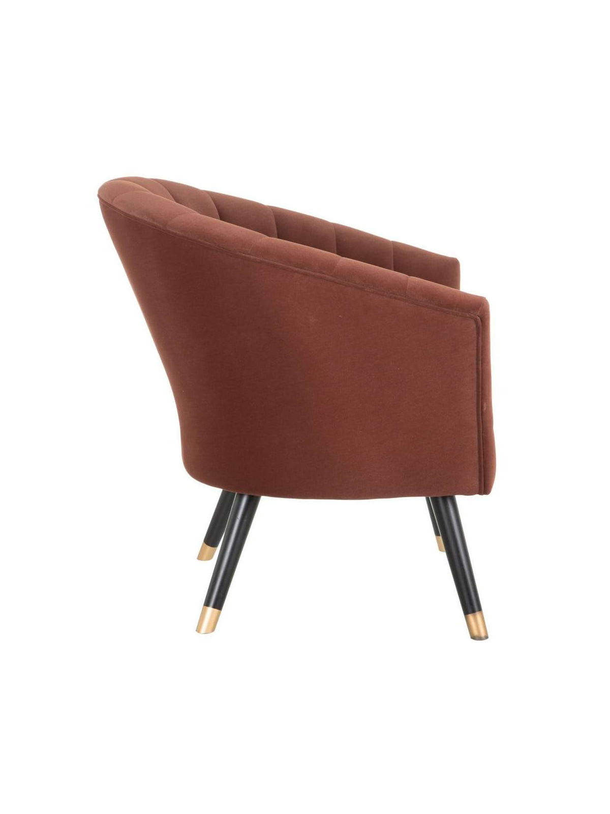 Fauteuil en velours tuile