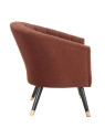 Fauteuil en velours tuile