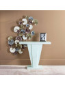 Console moderne marbre blanc