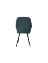 Fauteuil Lara velours vert émeraude