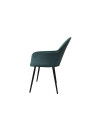 Fauteuil Lara velours vert émeraude