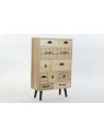 Console 3 tiroirs Rombo en Paulownia