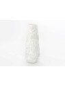 Vase blanc en fueille