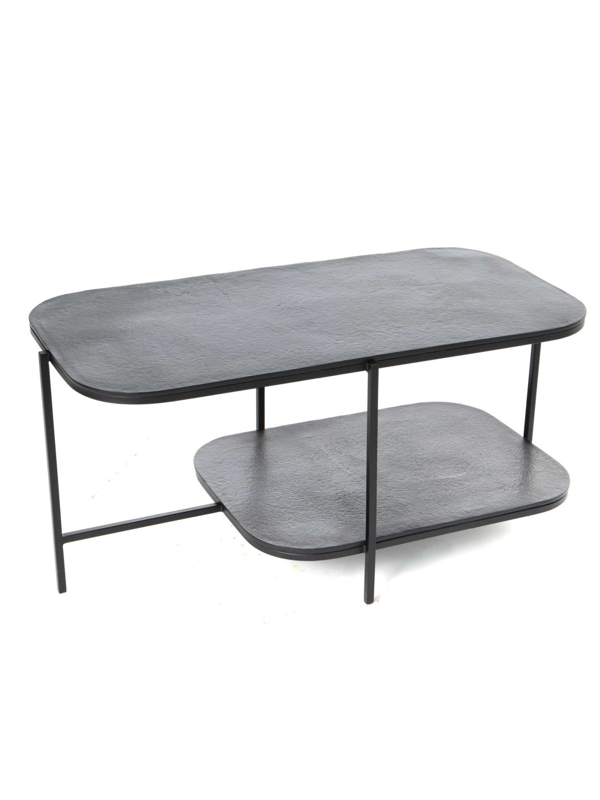 Table basse alu noir mate