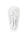 Vase femme blanc mate