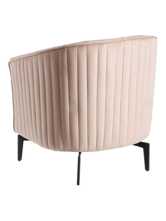 Fauteuil beige arrondi chic