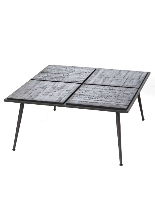 Table basse teck noir