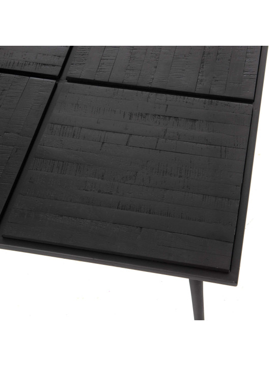 Table basse teck noir