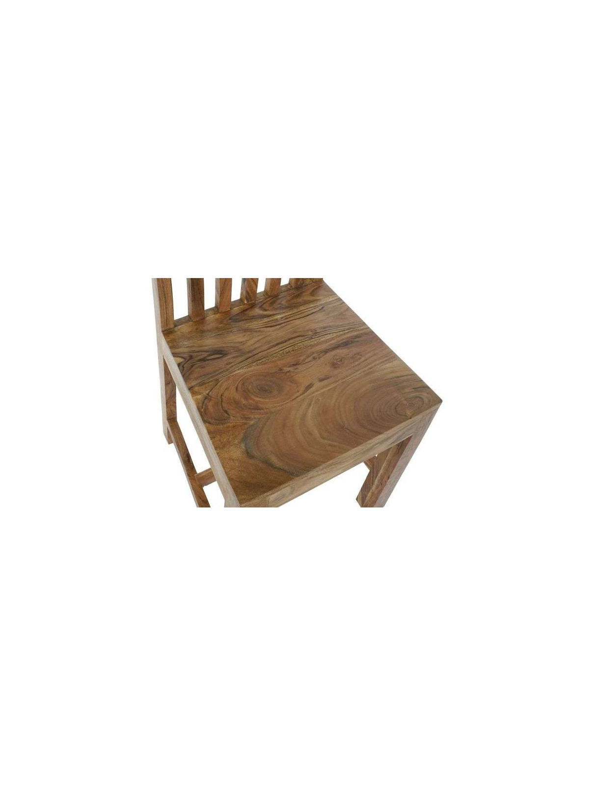 Lots de 2 chaises en bois d'acacia