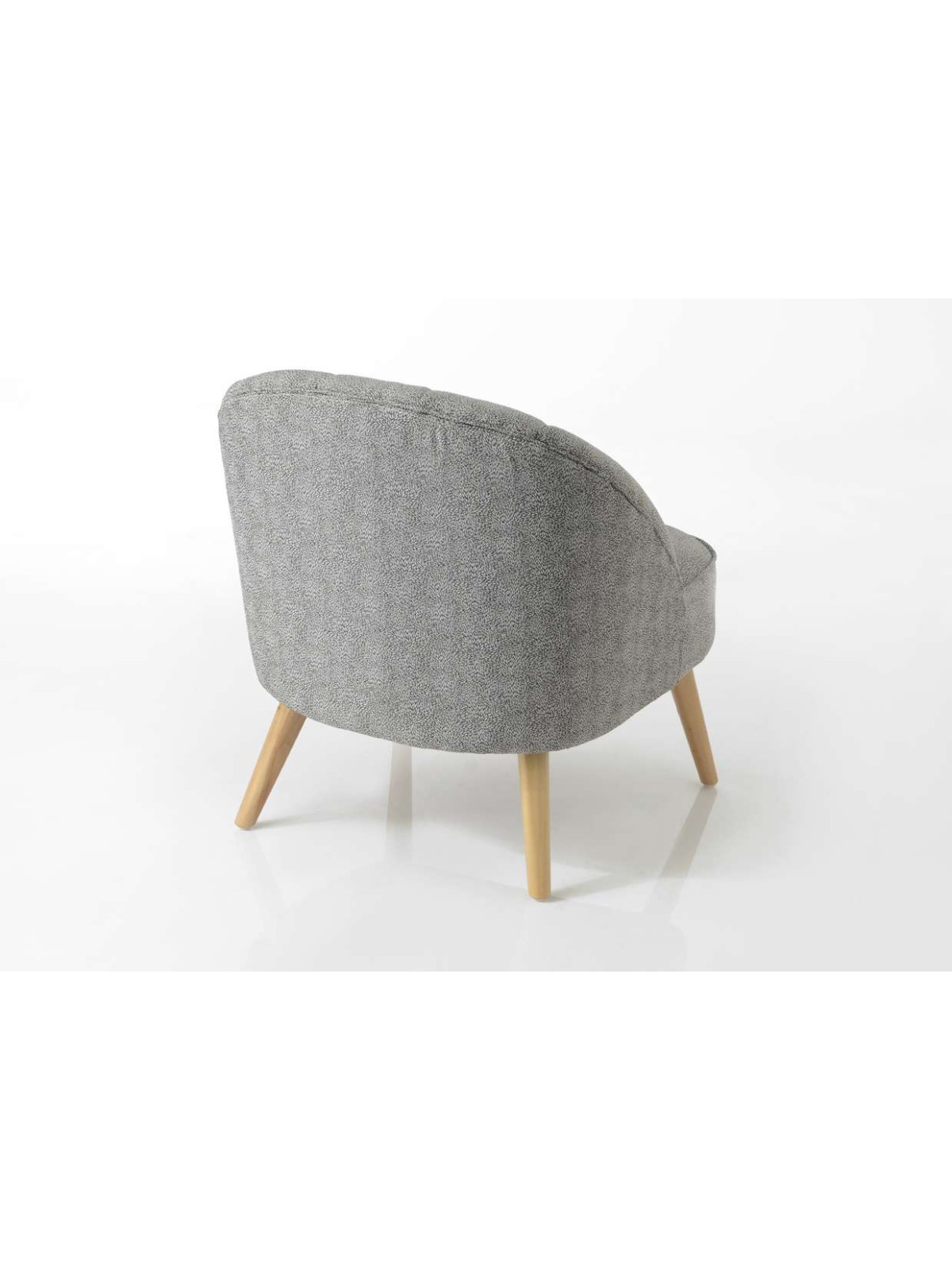 Fauteuil tissu gris Eveil