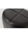 Tabouret Boston en cuir noir